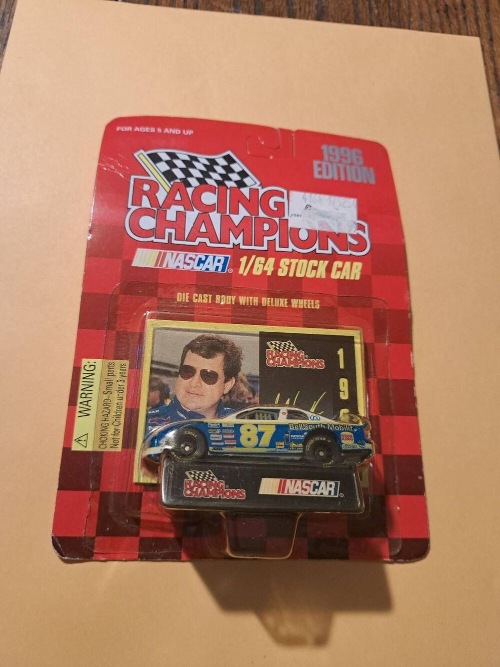 Vintage 1996 Racing Champions NASCAR Joe Nemechek 87 BellSouth Diecast Race Car